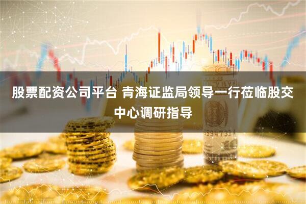 股票配资公司平台 青海证监局领导一行莅临股交中心调研指导